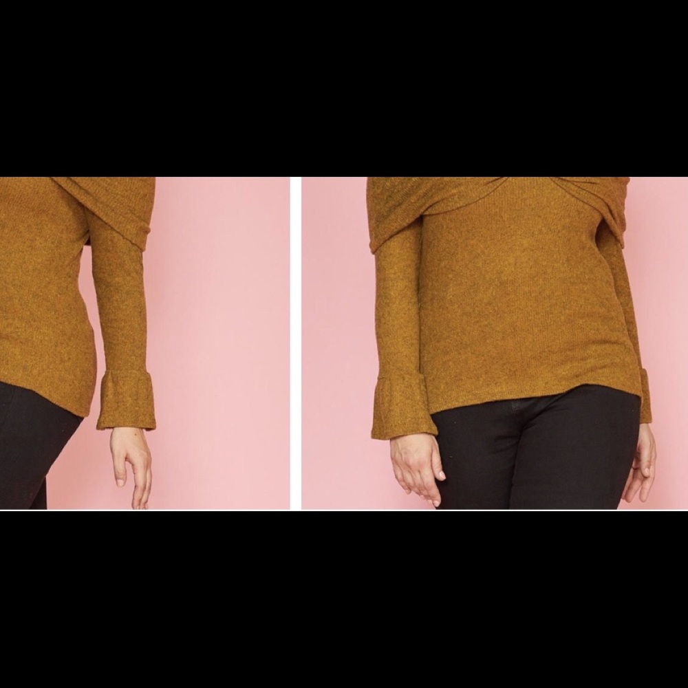 Off shoulder sweater